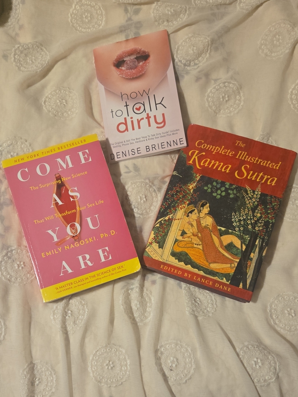 Come As You Are Emily Nagowski Kama Sutra Talk Dirty Book Lot Bundle